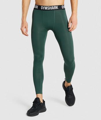 Legginsy Męskie Gymshark Element Baselayer Ciemny Zielone | PL 4091CTV